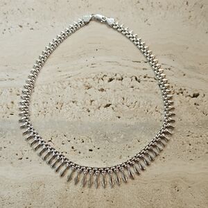 Vintage Cleopatra Sterling Silver Necklace
